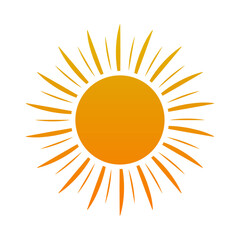 Sunburst silhouette illustration