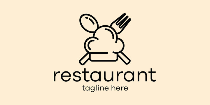 logo design restaurant minimalist icon vector inspiration