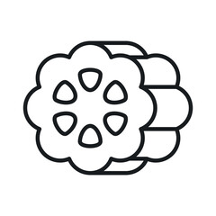 An icon of cocoa beans in modern flat style, ready to use and download vector