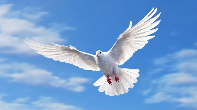 dove in the sky HD 8K wallpaper Stock Photographic Image
