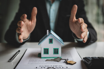 Real estate, Residential protection and home insurance concept.