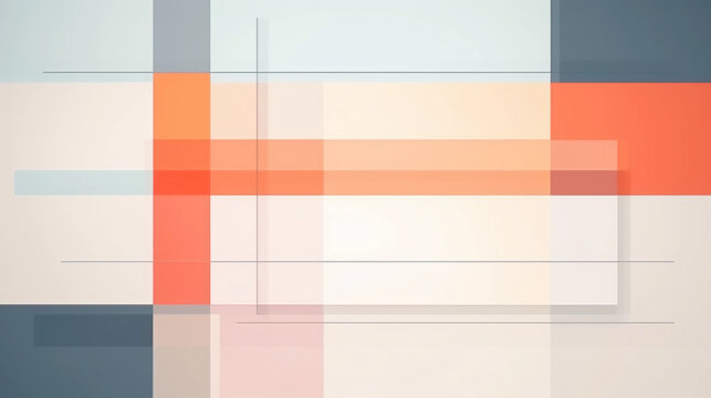 an abstract geometric minimalist line color block art painting created by generative AI