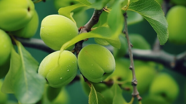 apricots  HD 8K wallpaper Stock Photographic Image
