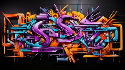 Wall graffiti writing
