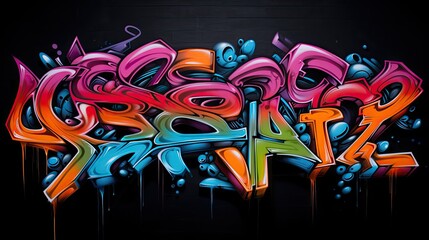 Wall graffiti writing