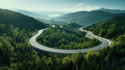 road in mountains