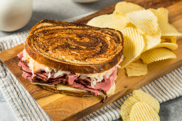 Homemade Russian Reuben Sandwich