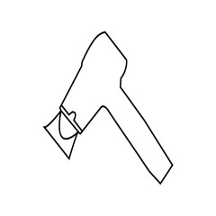 smiling male barber with hair dryer.Close-up of hairdo making process. Hairdresser puts female hair with dryer and comb