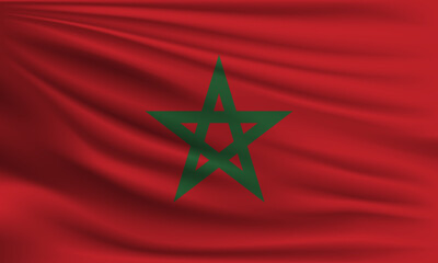 Vector flag of Morocco