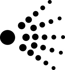 Aerosol spray icon of water or air sprayer nozzle for paint or deodorant spray.