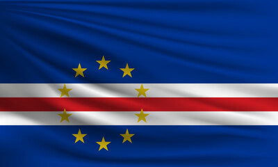 Vector flag of Cape Verde