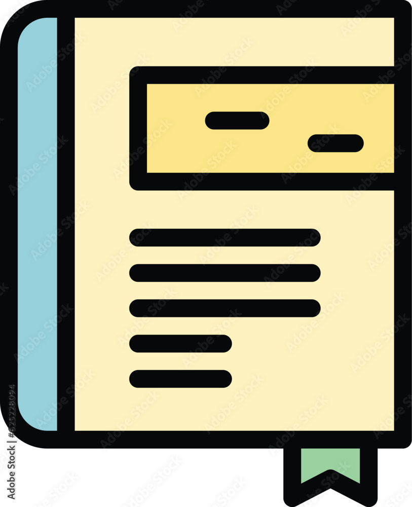Aufkleber data folder icon outline vector. file document. business storage color flat