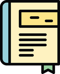 Fototapeta premium Data folder icon outline vector. File document. Business storage color flat