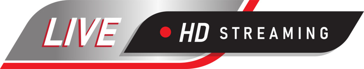 Live stream news banners template vector