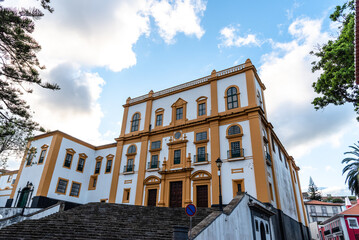 Palacio dos Capitaes Generais or Palace of the captains generals in the old town of Angra do...