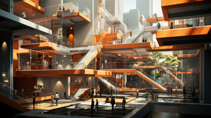 Fototapeta premium When AI hunts architects generative ai