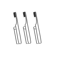 Closeup on woman brushing teeth with electric toothbrush