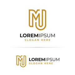 Creative simple letter M logo monogram for your brand or company
