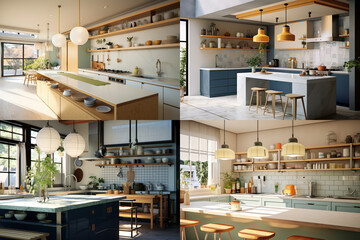 kitchen interior with Generative AI