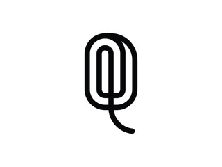 letter Q monogram logo design