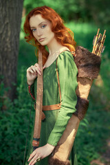archer lady with a bow