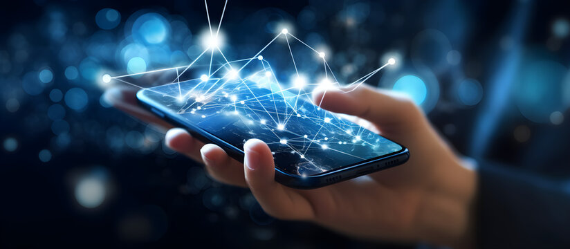 Cyberspace, Netzwerk, Stock Photo, Zusammenhalt, Zukunft, Web, Kommunikation, Business, Technologie, Hand, Smartphone, Handy, App, Internet, Security