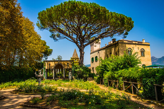 The Villa Cimbrone with garden, Amalfi coast, Italy.
