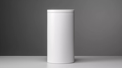 cylinder tall mockup in studio setting made with generative ai