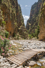View of The Samaria Gorge, Crete, Greece