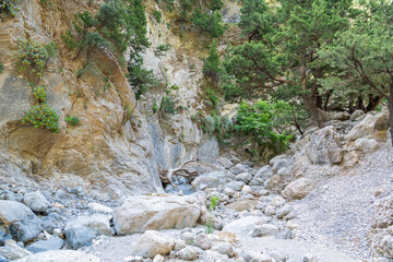 View of The Samaria Gorge, Crete, Greece