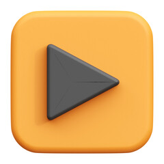 Media player 3d icon illustration
