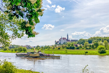 Blick auf Meissen, Sachsen, Deutschland 