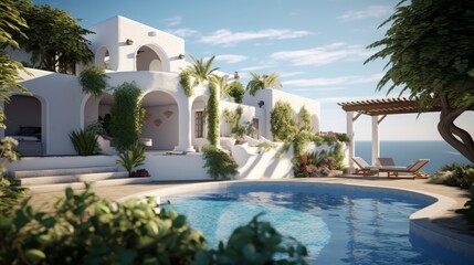 Coastal Couture: Sunlit Luxury Retreat - Generated by AI