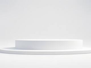 White podium 3d abstract background empty backdrop pedestal product display for product