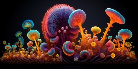 psychedelic microbiology background
