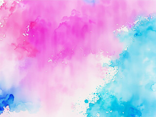 Obraz premium Watercolor background with abstract brush splas
