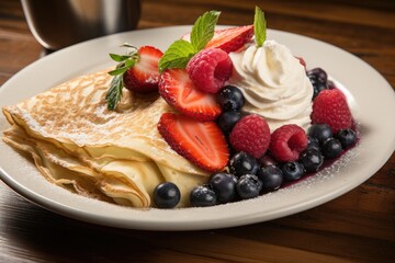 freshly baked crepe