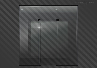 Glass Partition with a door