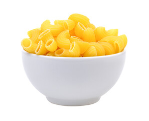 dry macaroni in the white bowl on transparent png