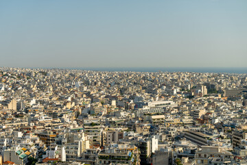 Fototapeta premium panorama de la ville d'athènes