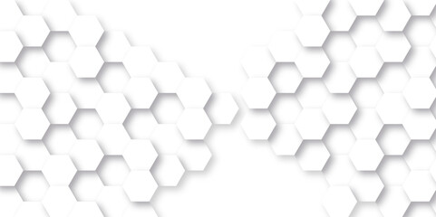 Abstract background with hexagons Background with hexagons . Abstract background with lines . white texture background . hexagon abstract background. Surface polygon pattern with glowing hexagon paper