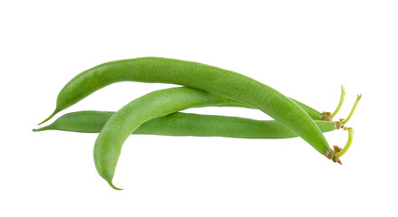 Green beans isolated on  transparent png