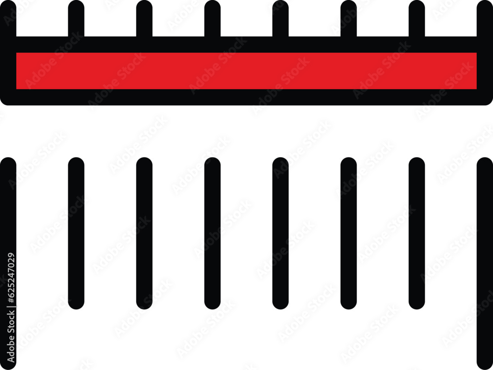 Poster barcode scanning icon outline vector. scan code. qr scanner color flat