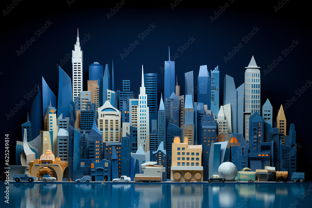 Wall mural city landscape