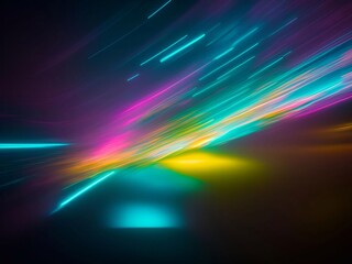 Futuristic white, back, red, blue, yellow, Hologram, Pastel, Modern Technology cyberpunk illustration art abstract background generative ai