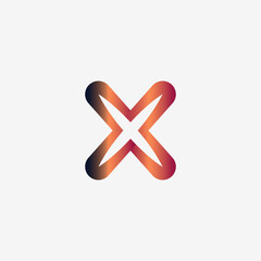 Obraz premium X Logo Design, Vector X Letter Logo 