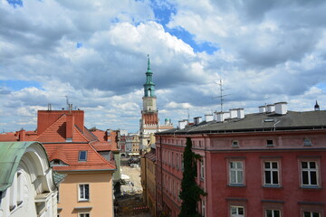Fototapeta premium walking down the streets of Poznan