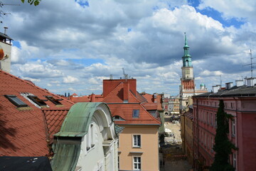 Obraz premium walking down the streets of Poznan