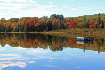 Charlie Lake Raft in fall