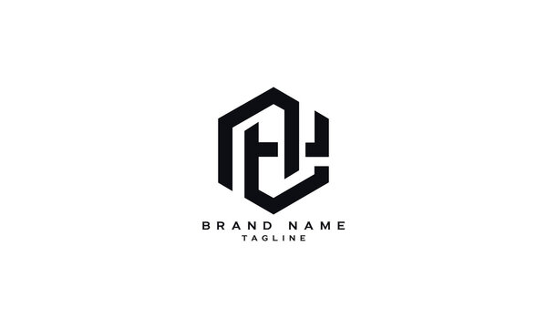 NTH, NHT, Abstract initial monogram letter alphabet logo design
